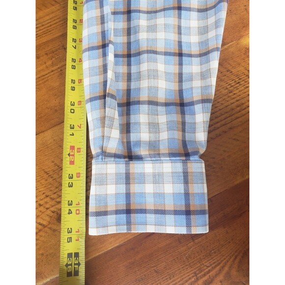 Daniel Cremieux Signatr Men Shirt Sz Lg Non-Iron Plaid 100% Pima Cotton Long Slv - Picture 11 of 11